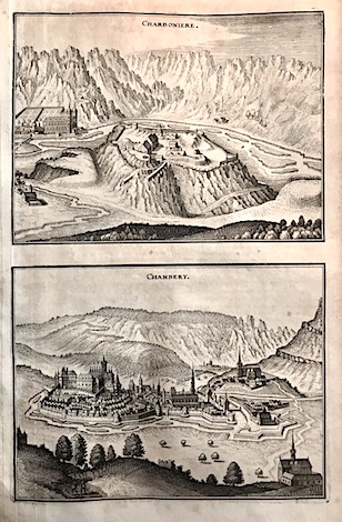 Merian Matthà¤us (1593-1650) Charboniere - Chambery (Charbonniéres-les-Bains e Chambéry) 1649 Francoforte 
